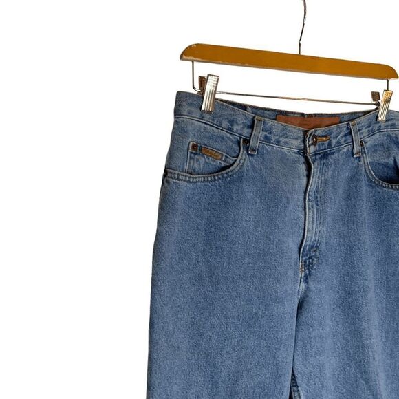 Eddie Bauer Women's size 12 Vintage 100% cotton High rise Tappered blue Jeans - Picture 3 of 9